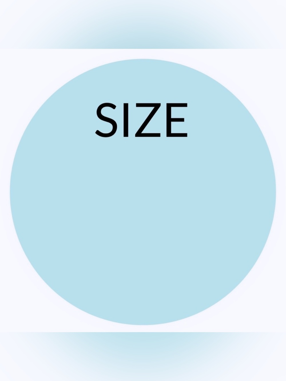 30 STICKERS - 2” ROUND - SIZE LABELS TO FILL IN & INPUT ODD SIZES OR # SIZES